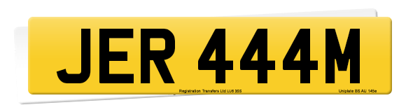 Registration number JER 444M